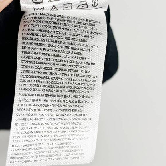 Banana Republic Womens Medium M Black Sheer Yoke Pieced Tank Top VNeck Keyhole - Picture 8 of 8